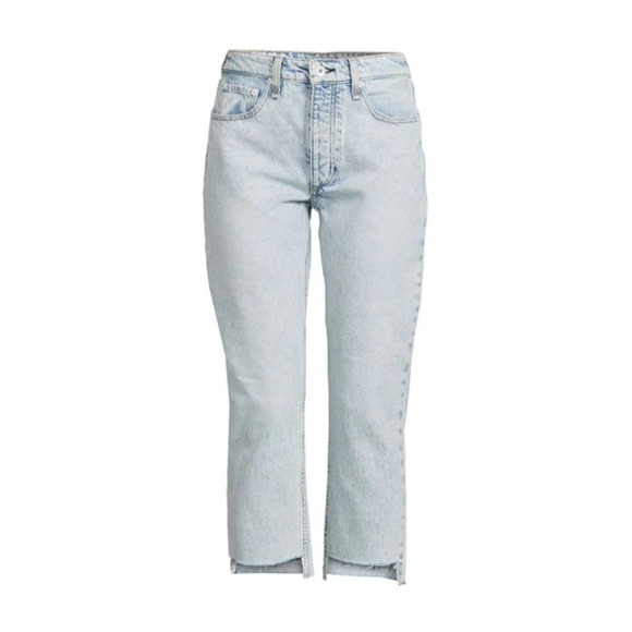 NWT Rag & Bone Nina High Rise Shorty Cigarette Jeans Raw Mica Women's Size 33 - Picture 4 of 6